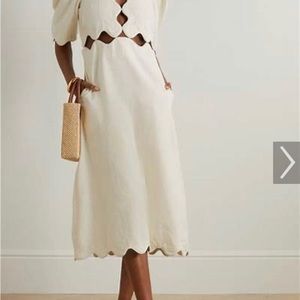 Sea dress. This is a show stopper! Beautiful linen dress. Size 0. NWT